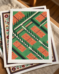The Grounds, printed on cotton paper, stacked on linen.