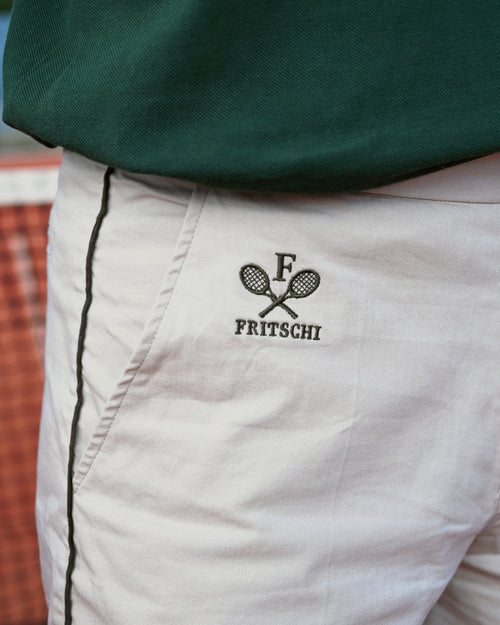 The Fritschi crest embroidered on the pocket of the Court Short
